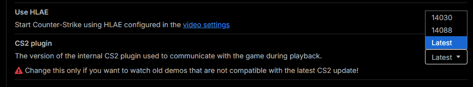 CS2 plugin version