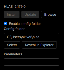 HLAE options